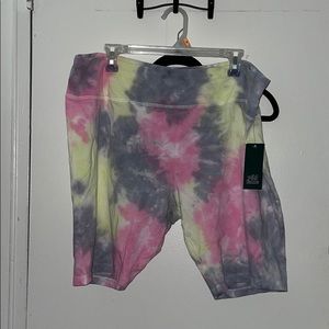 Women’s tie dye bike shorts